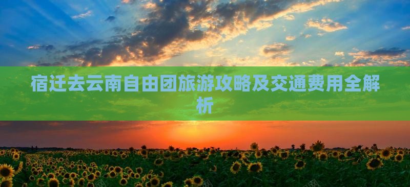 宿迁去云南自由团旅游攻略及交通费用全解析