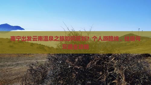 南宁出发云南温泉之旅如何规划？个人游路线、住宿与交通全攻略