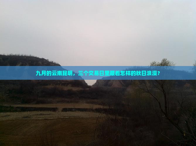 九月的云南昆明，三个交易日里藏着怎样的秋日浪漫？