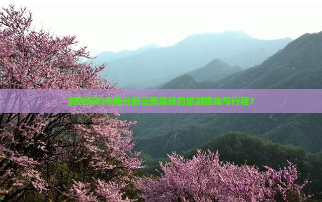 如何规划从喀什到云南温泉的旅游路线与行程？