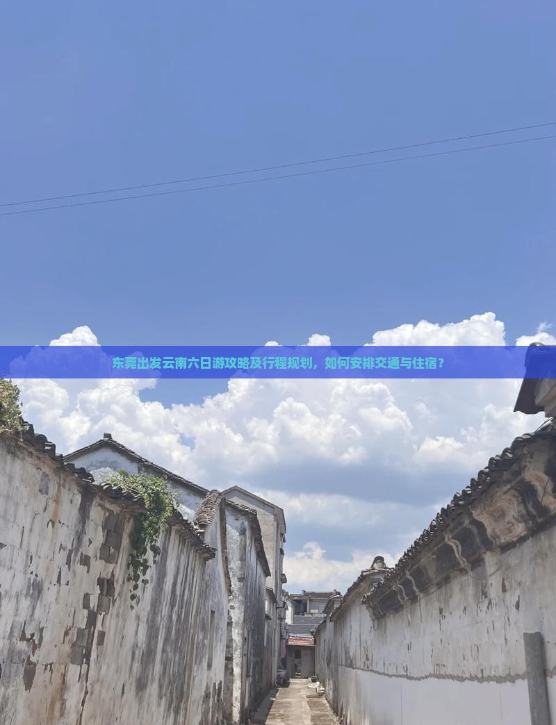 东莞出发云南六日游攻略及行程规划，如何安排交通与住宿？