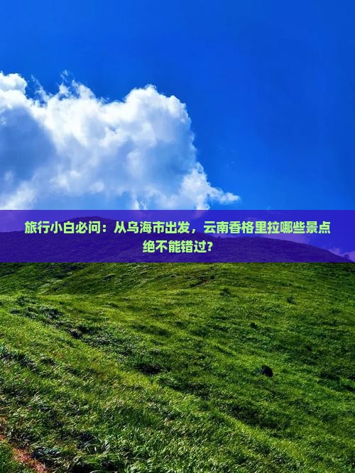 旅行小白必问：从乌海市出发，云南香格里拉哪些景点绝不能错过？