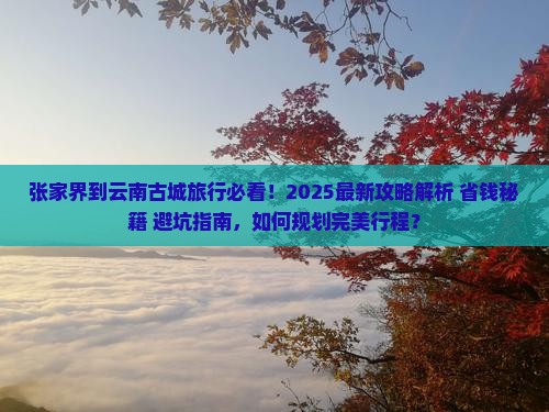 张家界到云南古城旅行社