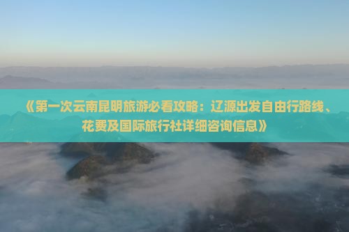 《第一次云南昆明旅游必看攻略：辽源出发自由行路线、花费及国际旅行社详细咨询信息》