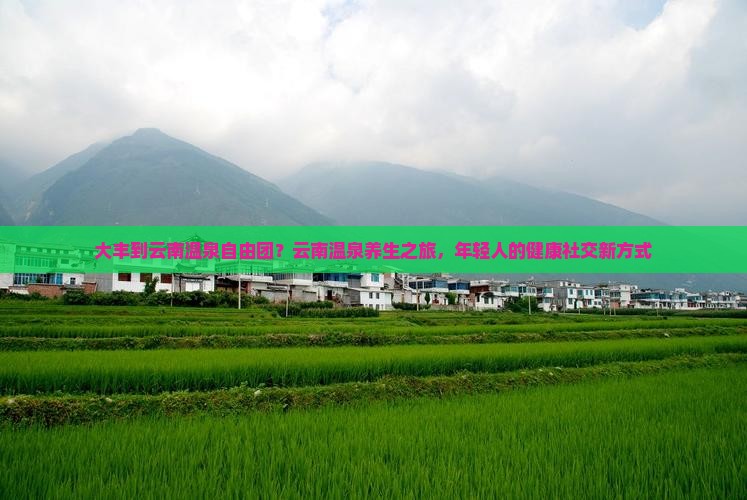 大丰到云南温泉自由团？云南温泉养生之旅，年轻人的健康社交新方式