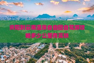 资阳到云南温泉自由团自驾游攻略多少公里有高铁
