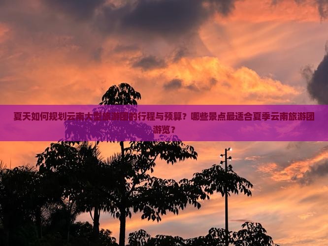 夏天如何规划云南大型旅游团的行程与预算？哪些景点最适合夏季云南旅游团游览？
