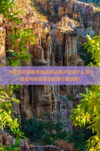 为何垦利游客纷纷选择云南泸沽湖个人游？痛点与热词背后的旅行新趋势！