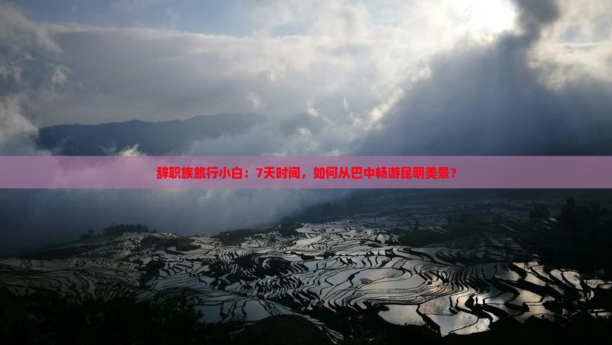 辞职族旅行小白：7天时间，如何从巴中畅游昆明美景？