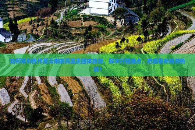如何策划焦作至云南的高品质团体旅游，解决行程痛点，把握最新旅游热词？