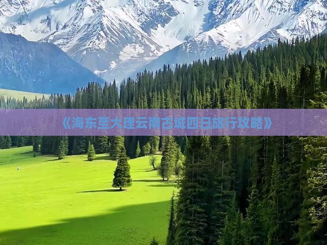 《海东至大理云南古城四日旅行攻略》