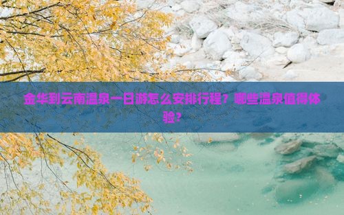 金华到云南温泉一日游怎么安排行程？哪些温泉值得体验？