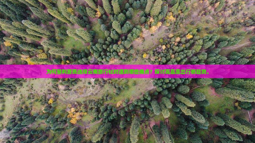为何垦利居民选择云南旅行社时遇到哪些痛点？探讨高品质出行新趋势。