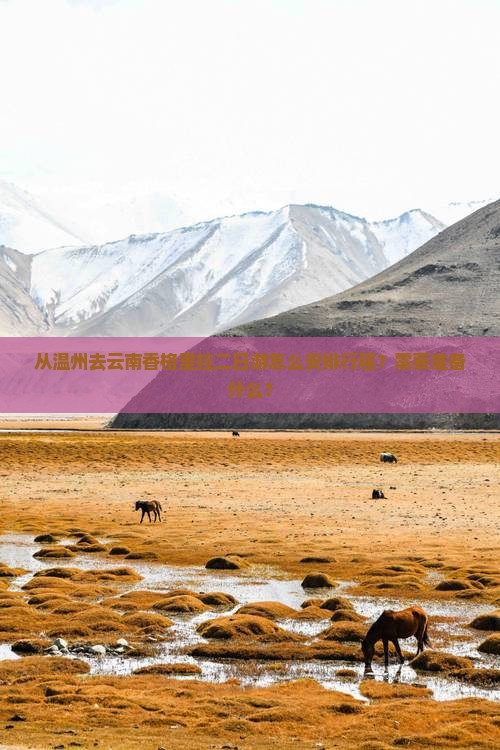 从温州去云南香格里拉二日游怎么安排行程？需要准备什么？