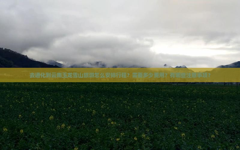 去通化到云南玉龙雪山旅游怎么安排行程？需要多少费用？有哪些注意事项？