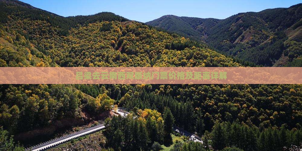 吕梁去云南西双版纳门票价格及距离详解