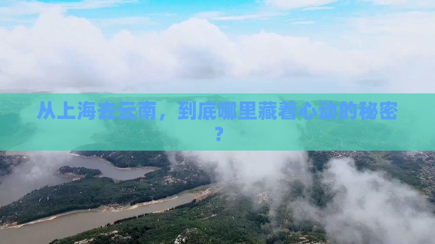 从上海去云南，到底哪里藏着心动的秘密？