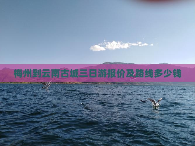 梅州到云南古城三日游报价及路线多少钱