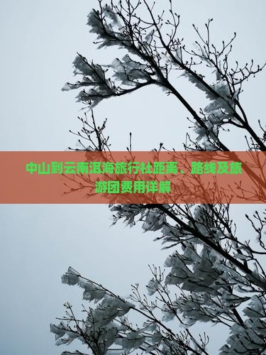中山到云南洱海旅行社距离、路线及旅游团费用详解