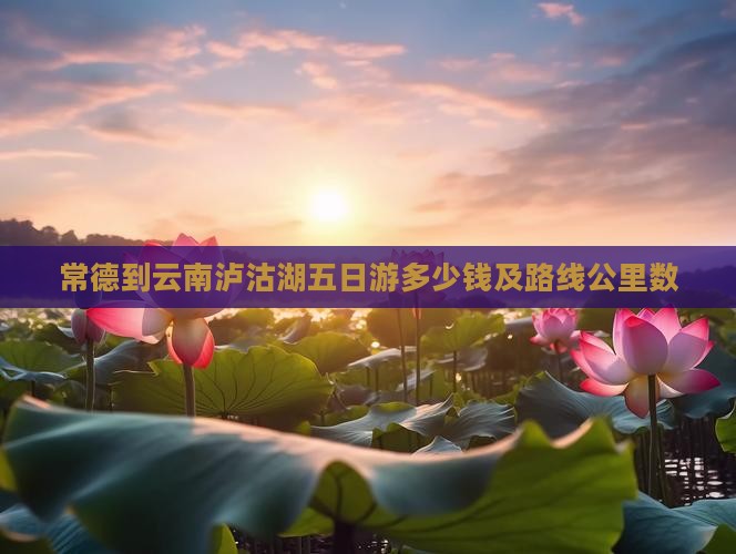 常德到云南泸沽湖五日游多少钱及路线公里数