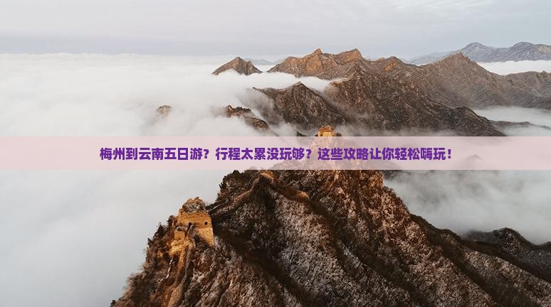 梅州到云南五日游