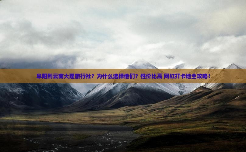 阜阳到云南大理旅行社