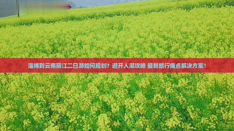 淄博到云南丽江二日游如何规划？避开人潮攻略+最新旅行痛点解决方案！