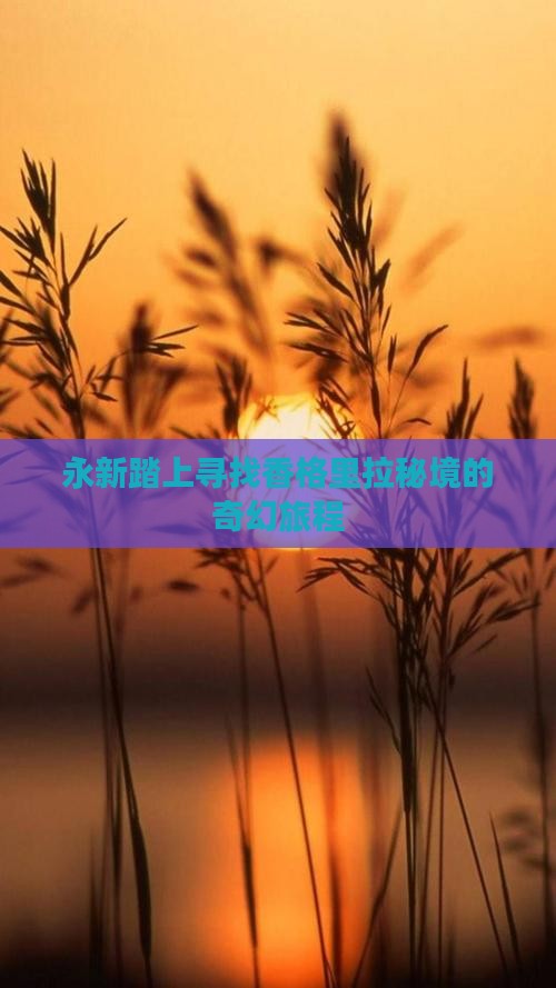 永新踏上寻找香格里拉秘境的奇幻旅程 永新踏上寻找香格里拉秘境的奇幻旅程