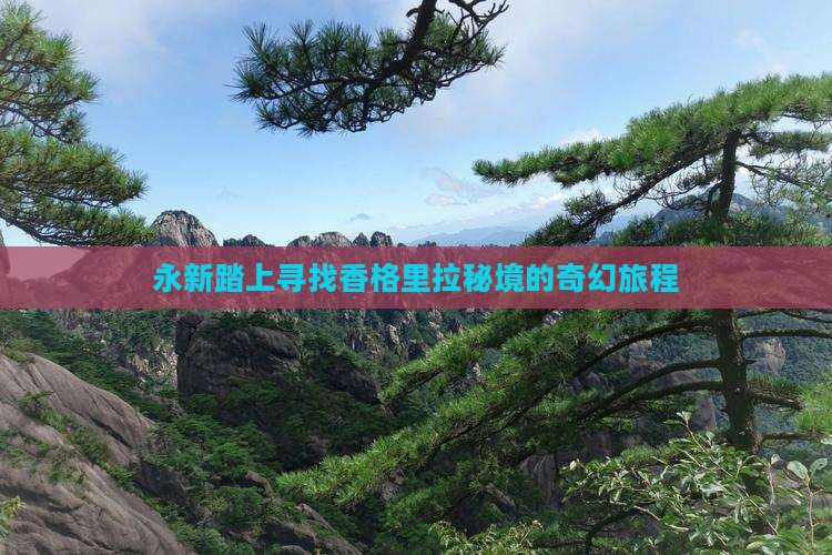 永新踏上寻找香格里拉秘境的奇幻旅程 永新踏上寻找香格里拉秘境的奇幻旅程