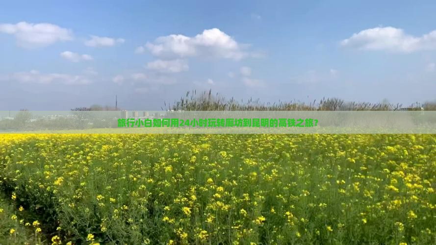 旅行小白如何用24小时玩转廊坊到昆明的高铁之旅？