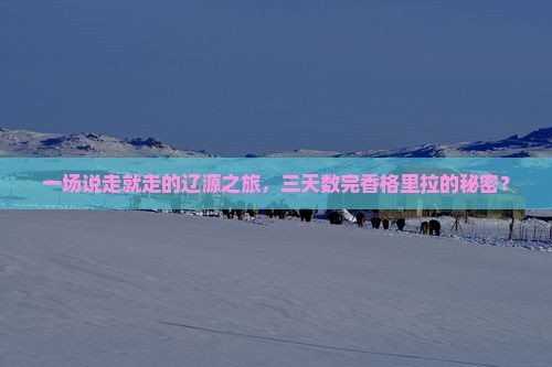 一场说走就走的辽源之旅，三天数完香格里拉的秘密？