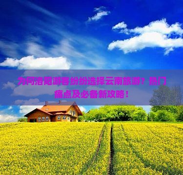 为何洛阳游客纷纷选择云南旅游？热门痛点及必备新攻略！