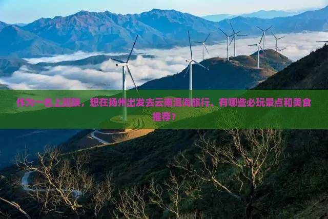 作为一名上班族，想在扬州出发去云南洱海旅行，有哪些必玩景点和美食推荐？