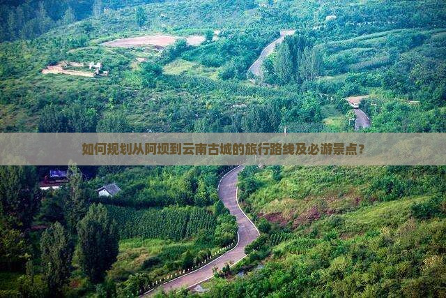 如何规划从阿坝到云南古城的旅行路线及必游景点？