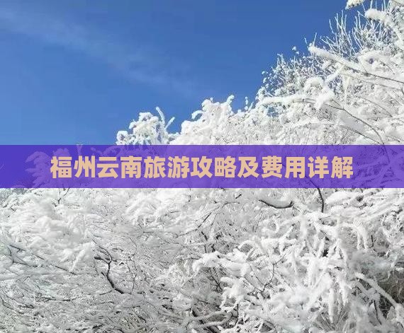 福州去云南门票
