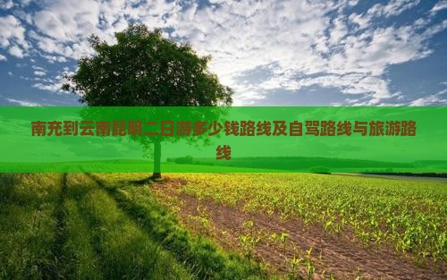 南充到云南昆明二日游