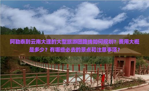 阿勒泰到云南大理大型旅游团