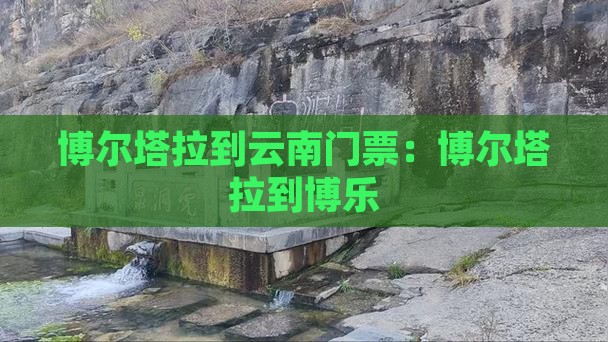 博尔塔拉到云南门票
