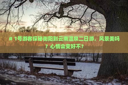 # 1号游客探秘衡阳到云南温泉二日游，风景美吗？心情会变好不？