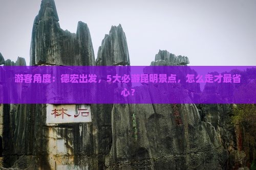 游客角度：德宏出发，5大必游昆明景点，怎么走才最省心？