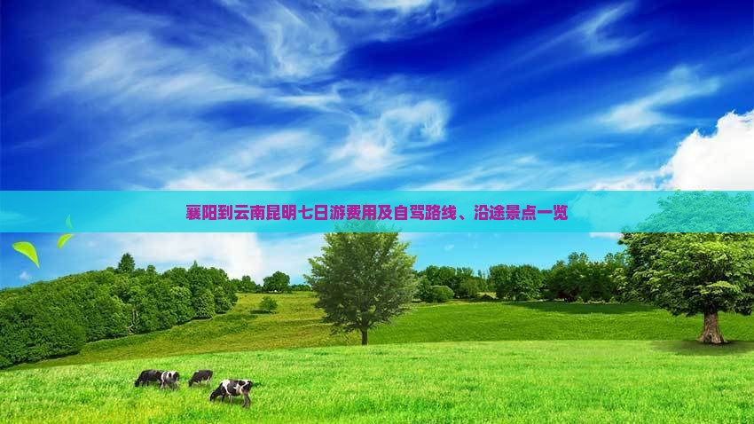襄阳到云南昆明七日游费用及自驾路线、沿途景点一览