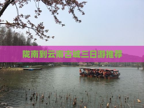陇南到云南古城三日游推荐