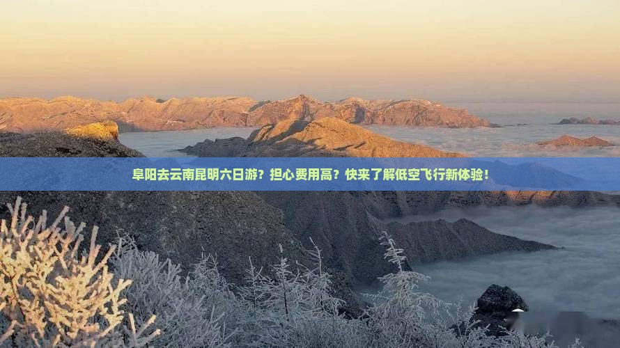 阜阳去云南昆明六日游