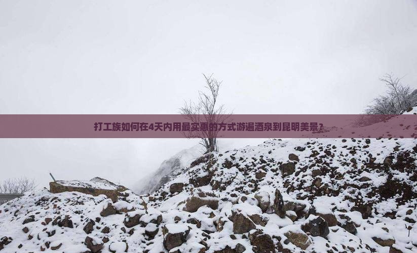酒泉到云南昆明四日游
