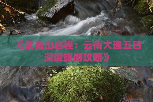 武夷山到云南大理五日游