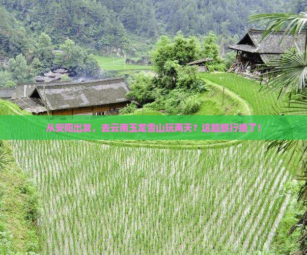 安阳去云南玉龙雪山二日游