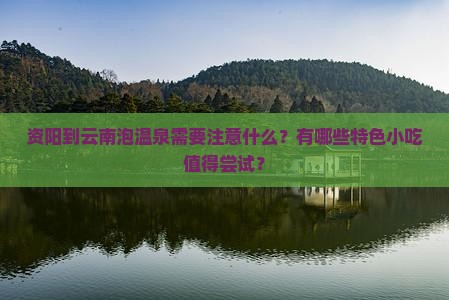 资阳到云南温泉旅游小吃