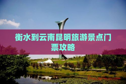 衡水去云南昆明门票