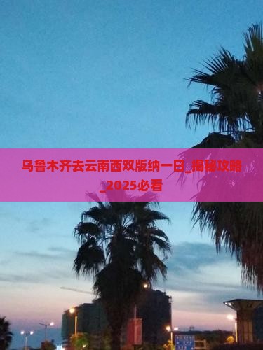 乌鲁木齐去云南西双版纳一日
