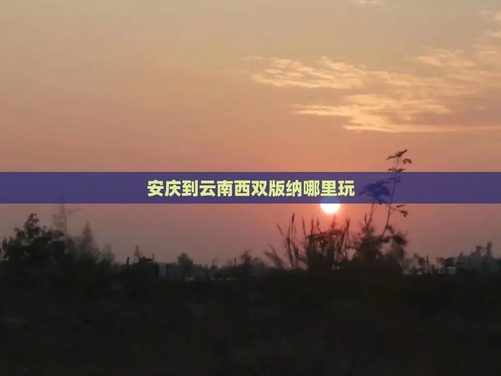 安庆到云南西双版纳哪里玩